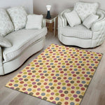 Knitting Yarn Pattern Print Area Rug