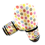 Knitting Yarn Pattern Print Boxing Gloves