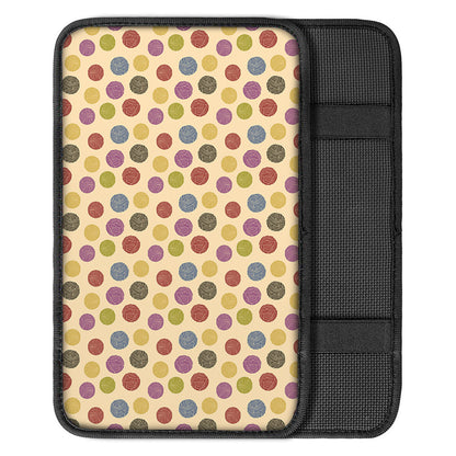 Knitting Yarn Pattern Print Car Center Console Cover
