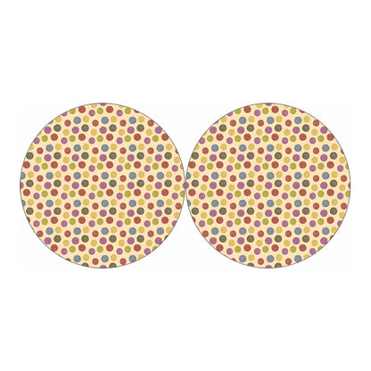 Knitting Yarn Pattern Print Car Coasters