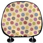 Knitting Yarn Pattern Print Car Headrest Covers