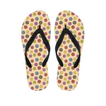Knitting Yarn Pattern Print Flip Flops