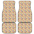 Knitting Yarn Pattern Print Front and Back Car Floor Mats