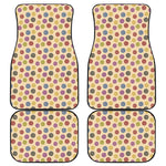 Knitting Yarn Pattern Print Front and Back Car Floor Mats