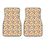 Knitting Yarn Pattern Print Front Car Floor Mats
