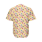 Knitting Yarn Pattern Print Men's Baseball Jersey