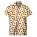 Knitting Yarn Pattern Print Men's Short Sleeve Shirt