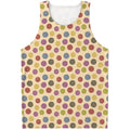Knitting Yarn Pattern Print Men's Tank Top