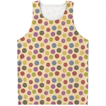 Knitting Yarn Pattern Print Men's Tank Top