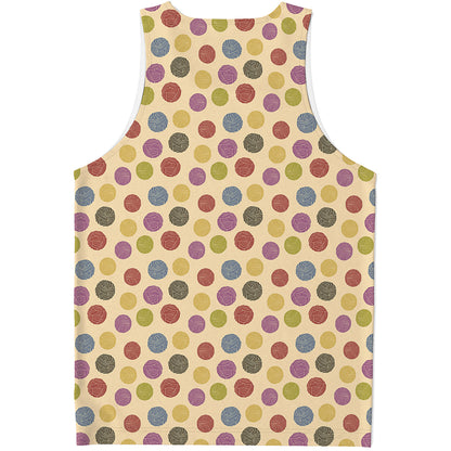 Knitting Yarn Pattern Print Men's Tank Top