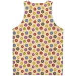 Knitting Yarn Pattern Print Men's Tank Top