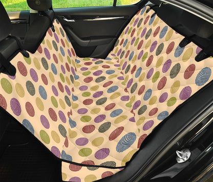 Knitting Yarn Pattern Print Pet Car Back Seat Cover