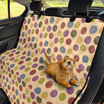 Knitting Yarn Pattern Print Pet Car Back Seat Cover