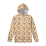Knitting Yarn Pattern Print Pullover Hoodie