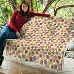 Knitting Yarn Pattern Print Quilt