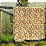 Knitting Yarn Pattern Print Quilt