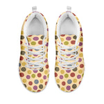 Knitting Yarn Pattern Print White Sneakers