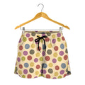 Knitting Yarn Pattern Print Women's Shorts