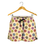 Knitting Yarn Pattern Print Women's Shorts