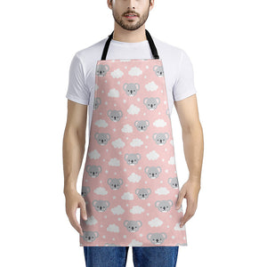 Koala Bear And Cloud Pattern Print Apron