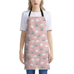 Koala Bear And Cloud Pattern Print Apron