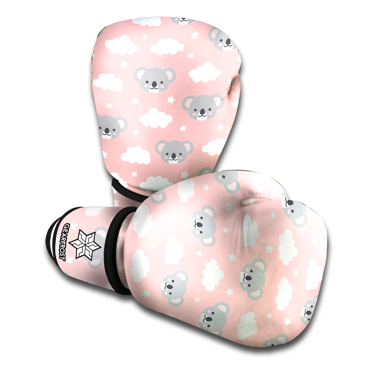 Koala Bear And Cloud Pattern Print Boxing Gloves