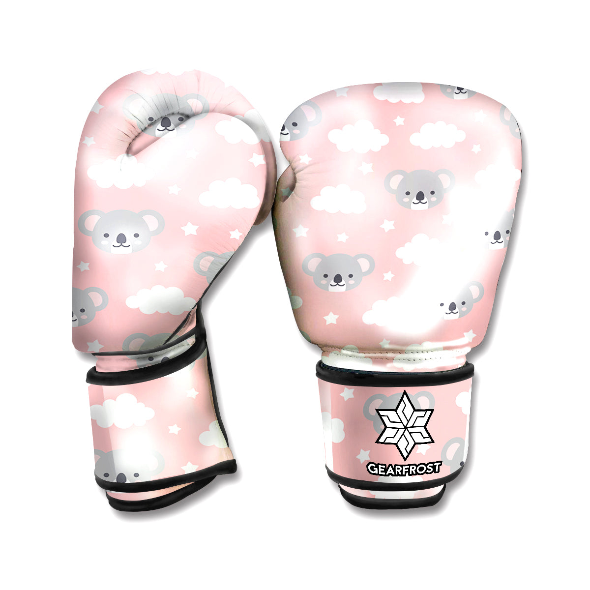 Koala Bear And Cloud Pattern Print Boxing Gloves