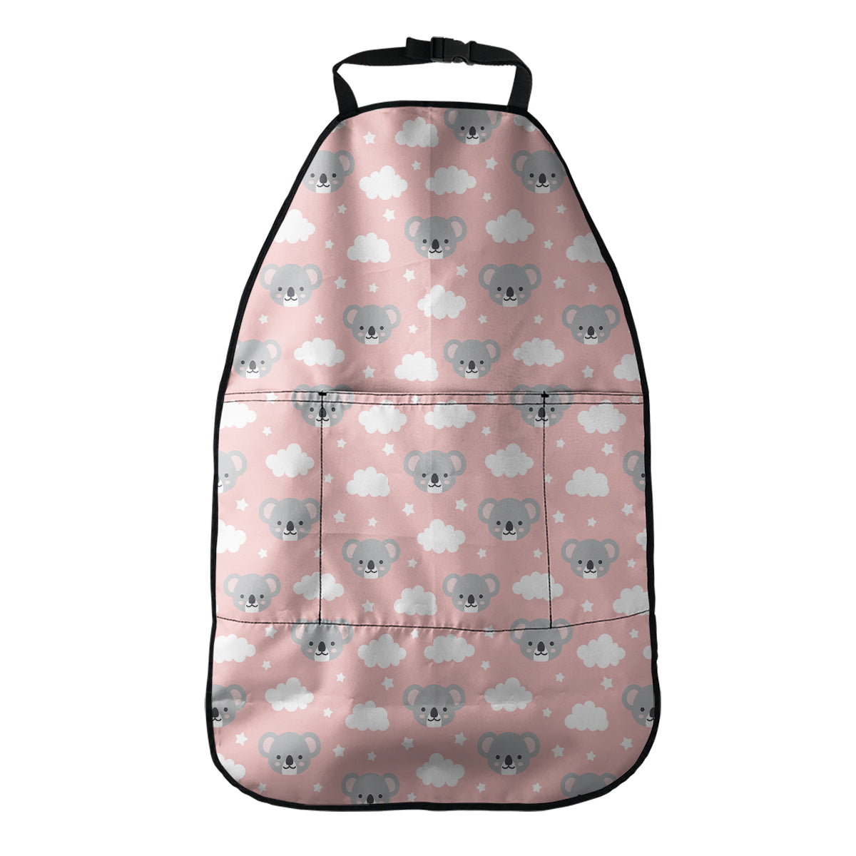 Koala Bear And Cloud Pattern Print Car Seat Organizers