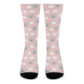 Koala Bear And Cloud Pattern Print Crew Socks