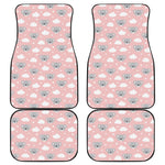 Koala Bear And Cloud Pattern Print Front and Back Car Floor Mats