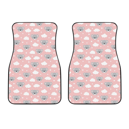 Koala Bear And Cloud Pattern Print Front Car Floor Mats