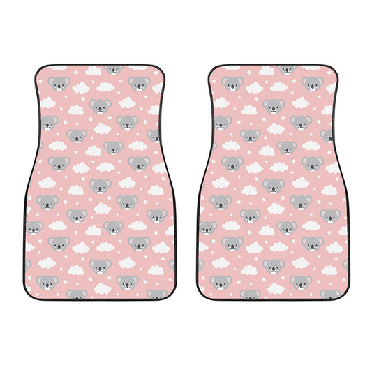 Koala Bear And Cloud Pattern Print Front Car Floor Mats