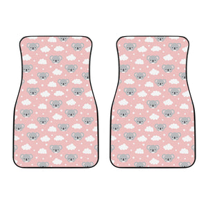 Koala Bear And Cloud Pattern Print Front Car Floor Mats