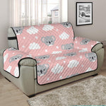 Koala Bear And Cloud Pattern Print Half Sofa Protector