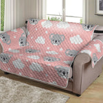 Koala Bear And Cloud Pattern Print Loveseat Protector