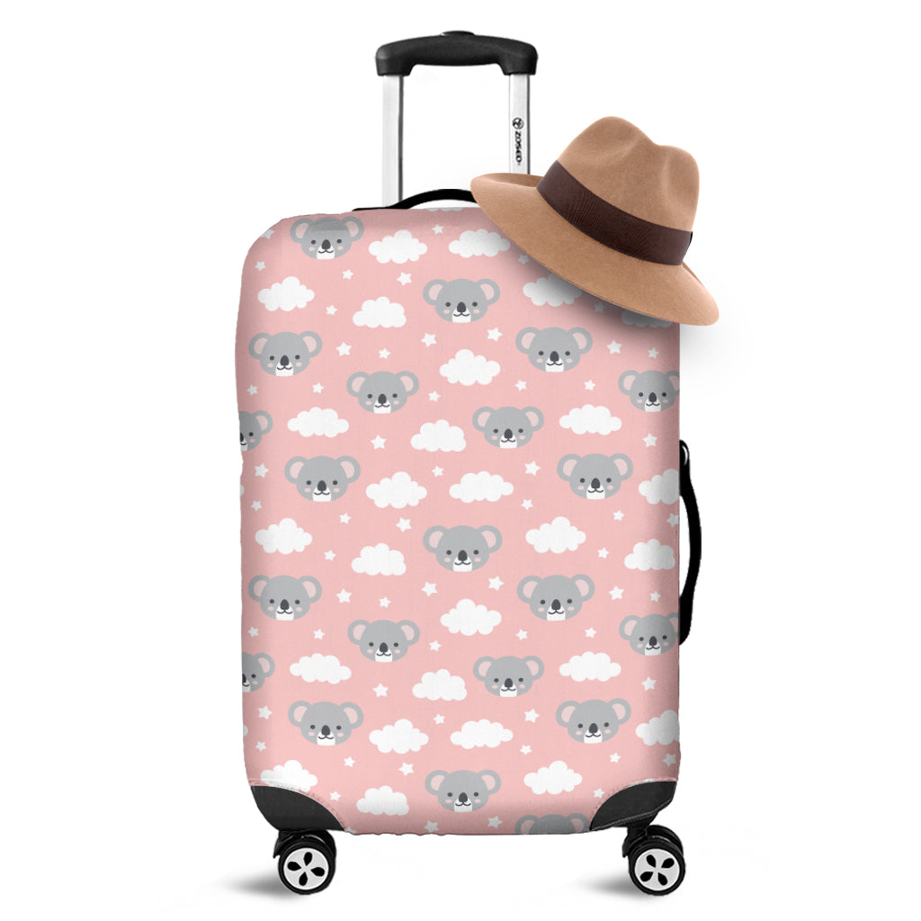 Koala Bear And Cloud Pattern Print Luggage Cover