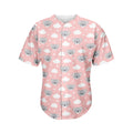 Koala Bear And Cloud Pattern Print Men's Baseball Jersey