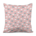 Koala Bear And Cloud Pattern Print Pillow Cover