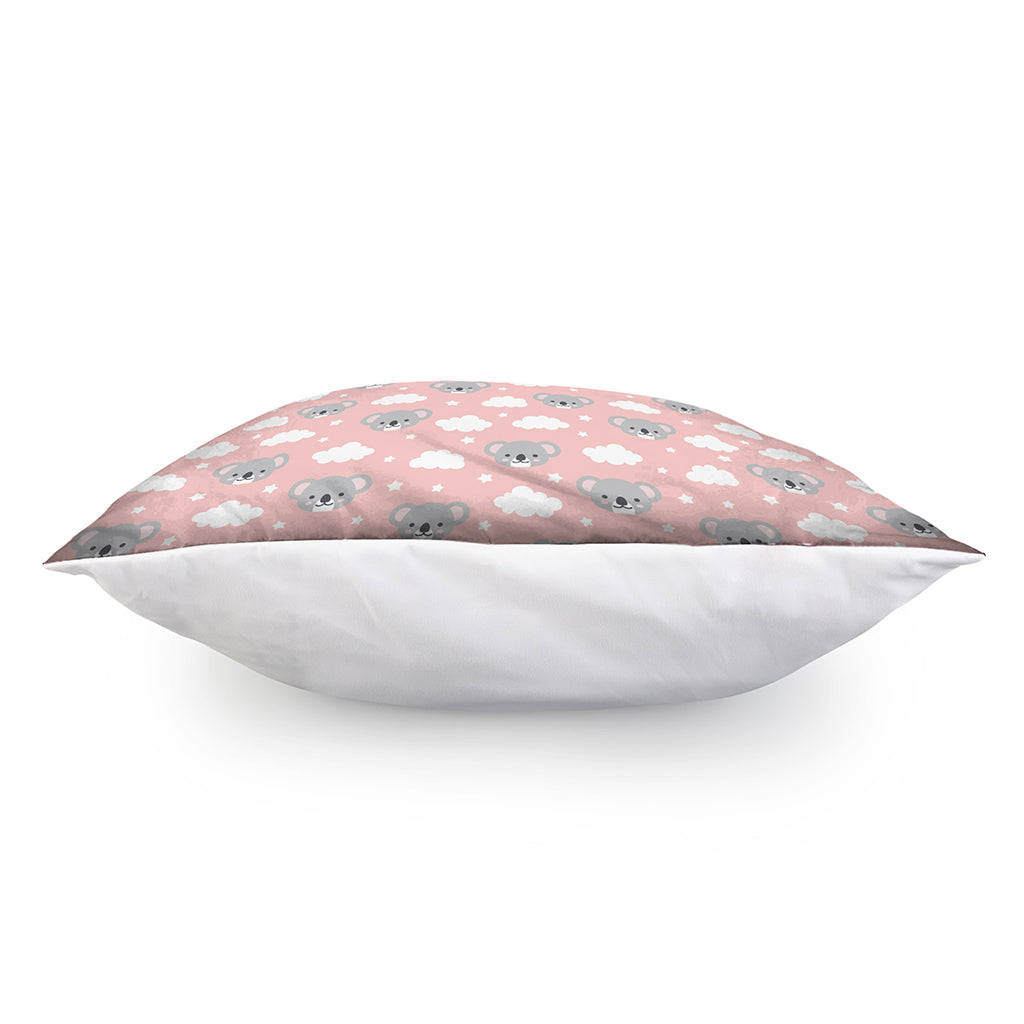Koala Bear And Cloud Pattern Print Pillow Cover
