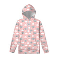 Koala Bear And Cloud Pattern Print Pullover Hoodie