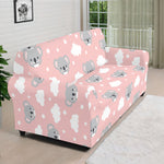 Koala Bear And Cloud Pattern Print Sofa Cover