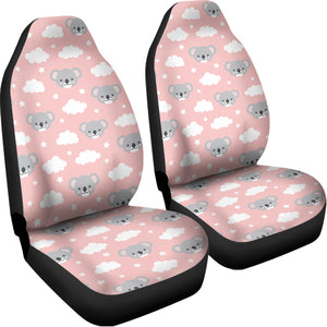 Koala Bear And Cloud Pattern Print Universal Fit Car Seat Covers