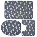 Koala Bear Pattern Print 3 Piece Bath Mat Set