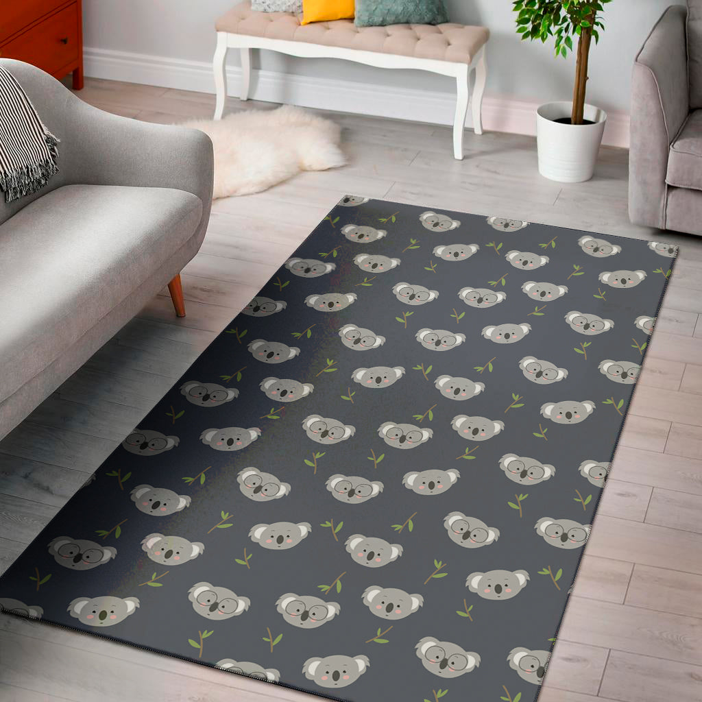 Koala Bear Pattern Print Area Rug