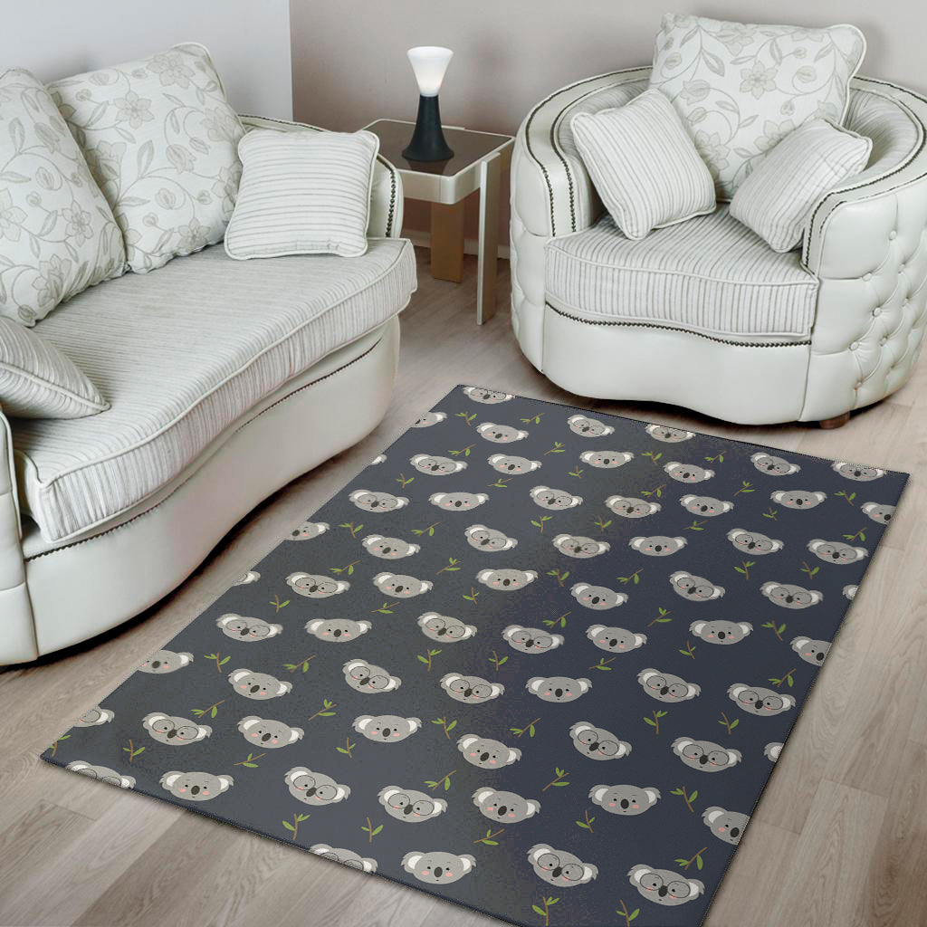 Koala Bear Pattern Print Area Rug