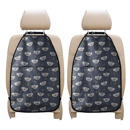Koala Bear Pattern Print Car Seat Organizers