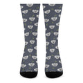 Koala Bear Pattern Print Crew Socks
