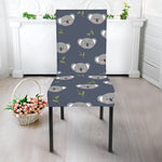 Koala Bear Pattern Print Dining Chair Slipcover