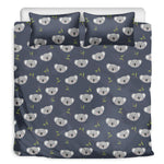 Koala Bear Pattern Print Duvet Cover Bedding Set