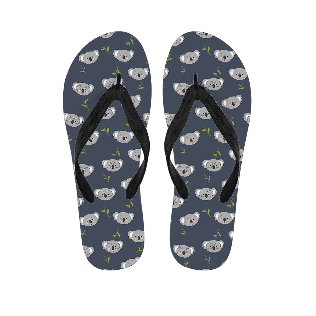 Koala Bear Pattern Print Flip Flops